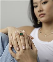 Anello Madì Donna in Argento Malachite 3911219 - 3911219